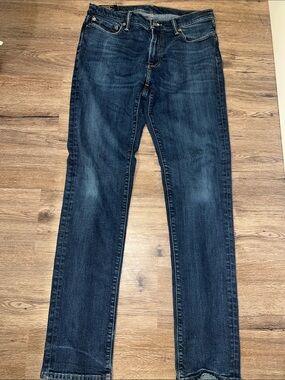 Abercrombie & Fitch Dark Blue Straight-Leg Jeans